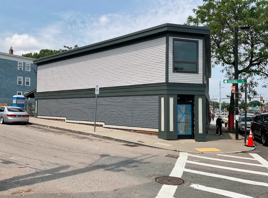 Fiber cement siding board installed on a Needham, Massachusetts home